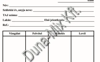 Onkológiai jelentés 1